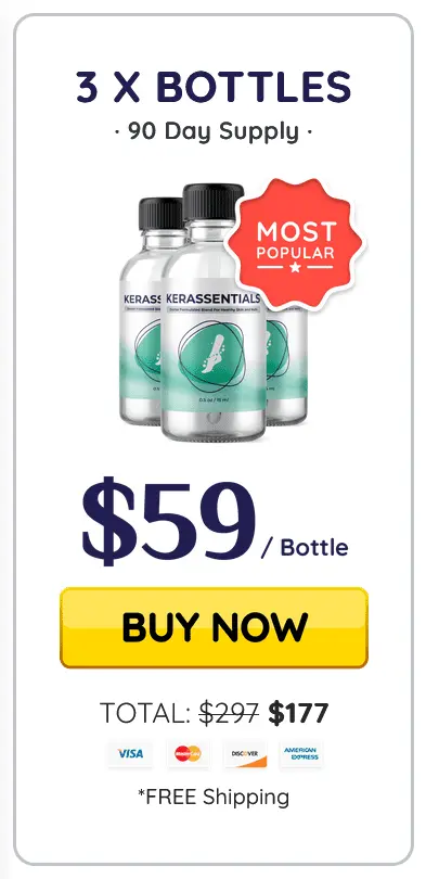 Kerassentials 3 bottle price